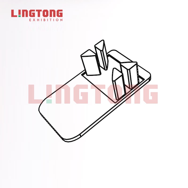 折叠咨询桌用型材封盖