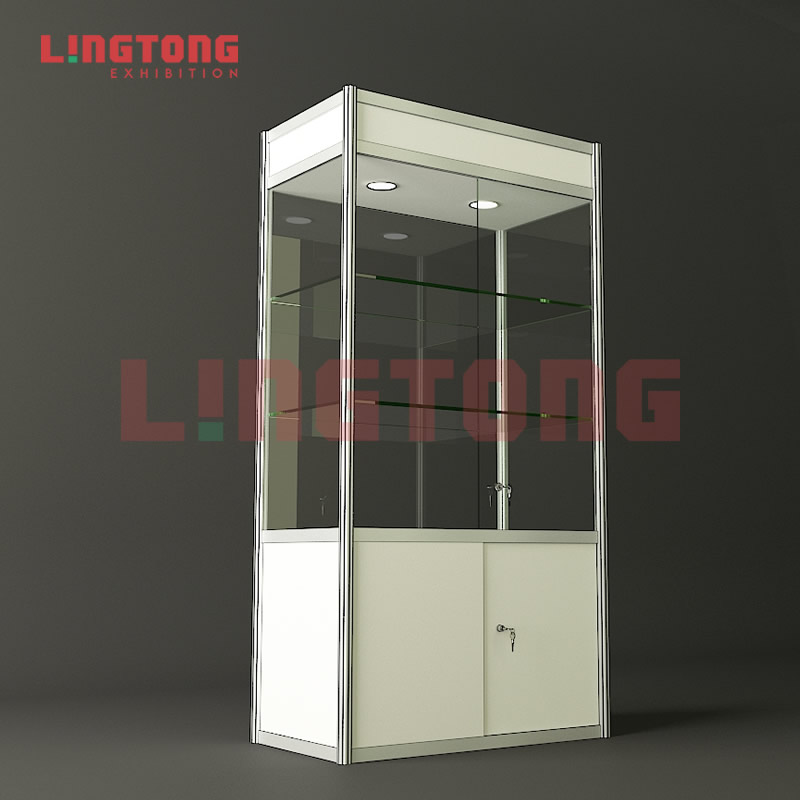圆弧柱展柜六