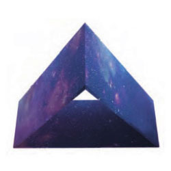 Triangle-Sign Tension Fabric Display Stand