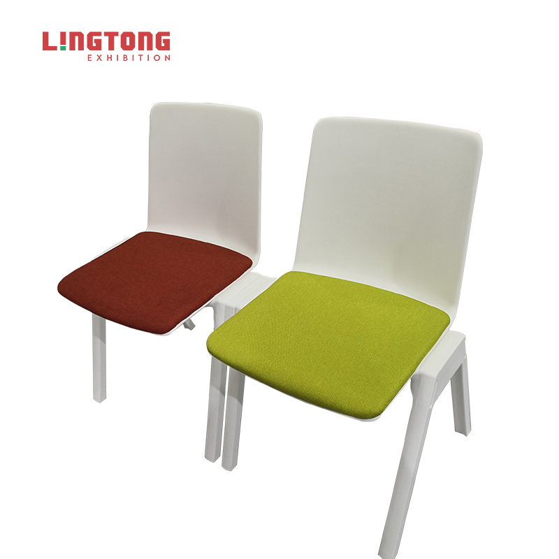 LT-ZET-01C PP Plastic Stackable Chair with Cushion Seat