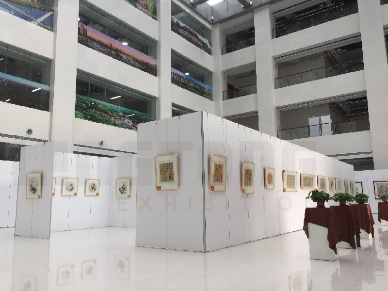 MSS0002 Partition wall of Jinan Daily's calligraphy, painting and photography exhibition - Free Standing Wall System