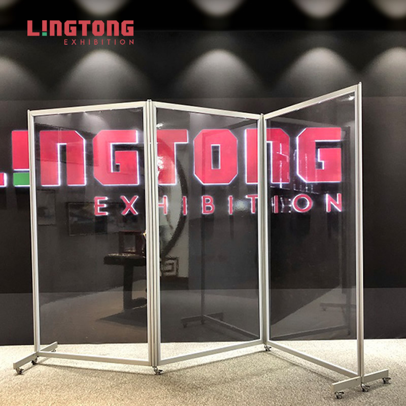 Lingtong LT-S260 foldable aluminum social distancing system hygiene personal protective equipment