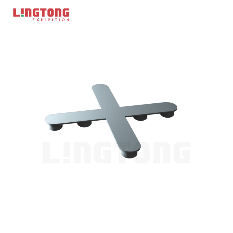 LT-LTFS-21 Flat Connector 4 way Tool-free Connector for Aluminum Trade Show Booth
