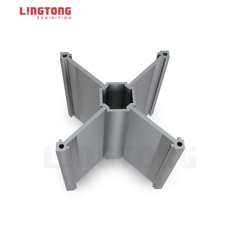 LT-DG930A 80mm Square Extrusion four sides open with Led Strips on Four Sides
