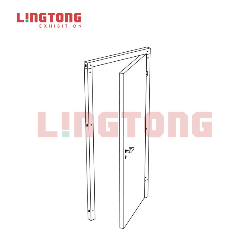 LT-WB608L Wooden Door with Aluminum Frame