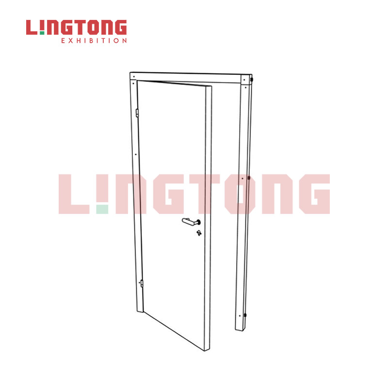 LT-WB608R Wooden Door with Aluminum Frame